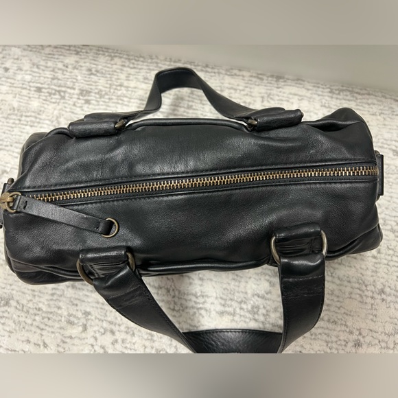 Cynthia Rowley Black Leather Barrel Bag - Picture 9 of 14